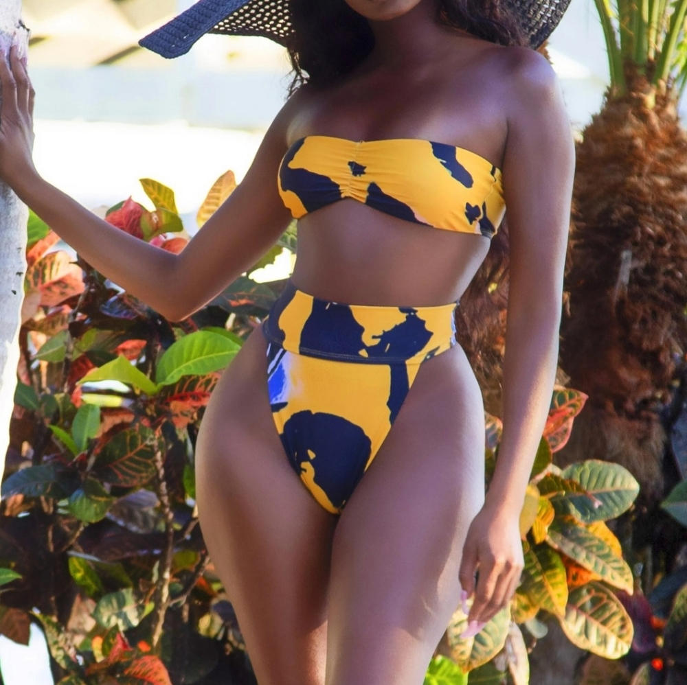 Yellow bikini